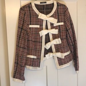 Darling Red, Black and White Blazer